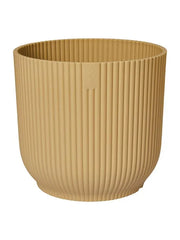 Vibes Fold Plant Pot 10.5cm Height 10.5cm Dia Round Mini Butter Yellow