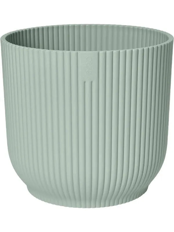 Vibes Fold Plant Pot 10.5cm Height 10.5cm Dia Round Mini Sorbet Green