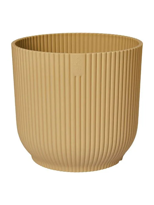 Vibes Fold Plant Pot 6.5cm Height 6.5cm Dia Round Mini Butter Yellow
