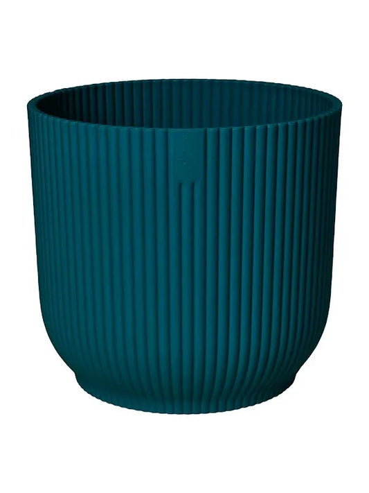 Vibes Fold Plant Pot 6.5cm Height 6.5cm Dia Round Mini Deep Blue