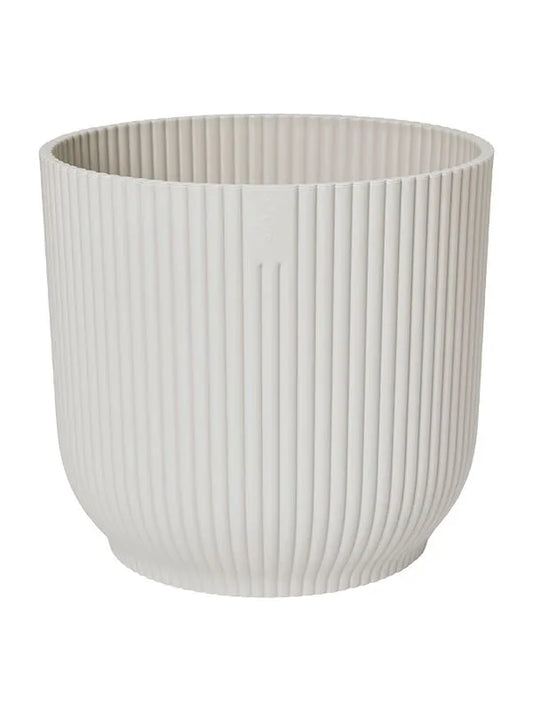 Vibes Fold Plant Pot 6.5cm Height 6.5cm Dia Round Mini Silky White