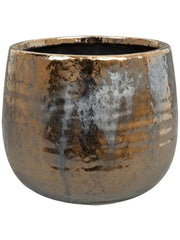 Yvette Plant Pot 13cm Height 12.5cm Dia Pot Gold