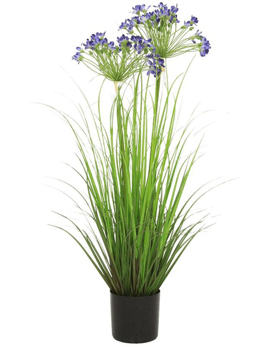 Agapanthus Artificial Plant Premium Faux 80cm Height Artificial Plants