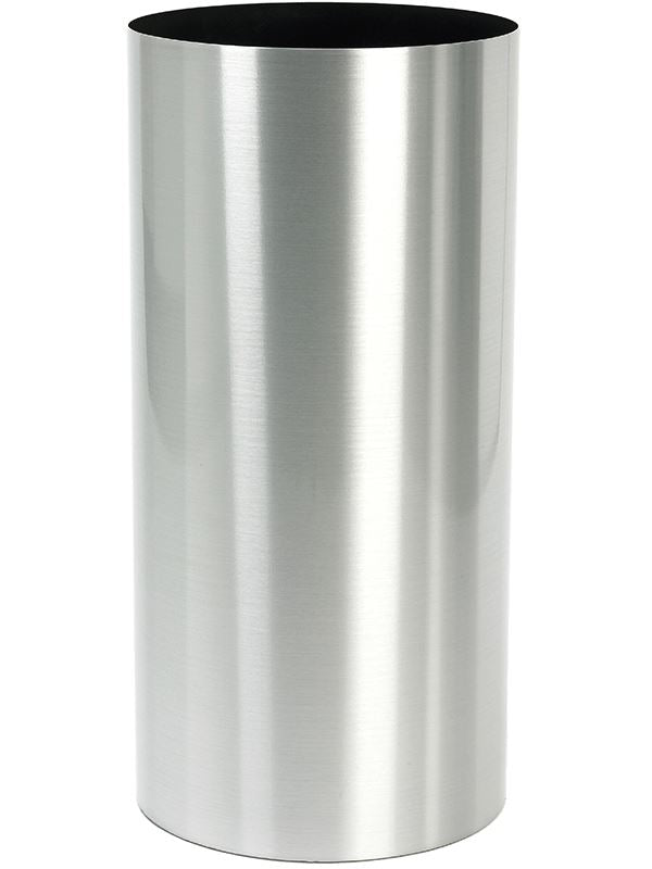 Alure Pilaro Plant Pot 75cm Height 30cm Dia Aluminium brushed lacquered
