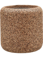 Baq Naturescast Plant Pot 34cm Height 24cm Dia Cylinder Natural (with liner) Pots & Planters