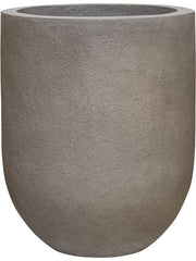 Baq Nucast Plant Pot 40cm Height 24cm Dia Couple Elephant Grey (with liner) Pots & Planters