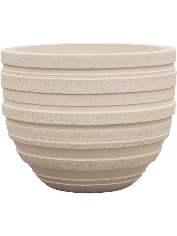 Baq Polystone Coated Junar Plant Pot 44cm Height 47cm Dia Couple Natural