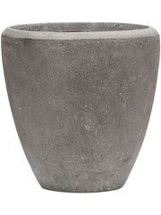 Baq Polystone Plain Plant Pot 24cm Height 21cm Dia Couple Grey