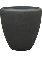Baq Polystone Plain Plant Pot 40cm Height 30cm Dia Couple Smoke (with liner)