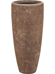 Baq Polystone Plain Plant Pot 70cm Height 24cm Dia Partner Rock (with liner)