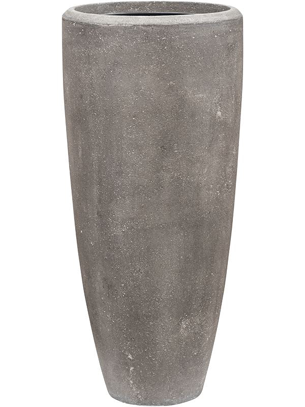 Baq Polystone Plain Plant Pot 120cm Height 39cm Dia Partner Grey (with liner)