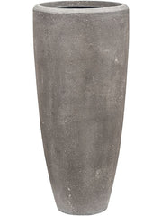 Baq Polystone Plain Plant Pot 120cm Height 39cm Dia Partner Grey (with liner)