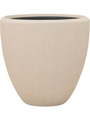 Baq Polystone Plain Plant Pot 50cm Height 41cm Dia Couple Natural (with liner)