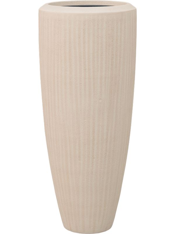 Baq Polystone Plain Plant Pot 90cm Height 27cm Dia Partner Natural (with liner)