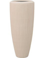 Baq Polystone Plain Plant Pot 90cm Height 27cm Dia Partner Natural (with liner)