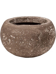 Baq Polystone Plain Plant Pot 11cm Height 11cm Dia Bowl Rock