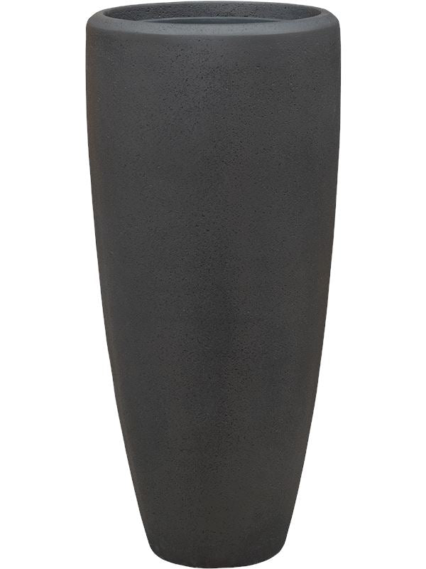Baq Polystone Plain Plant Pot 70cm Height 24cm Dia Partner Smoke (with liner)