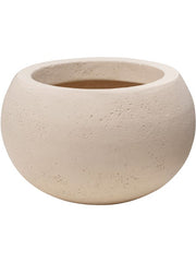 Baq Polystone Plain Plant Pot 11cm Height 11cm Dia Bowl Natural