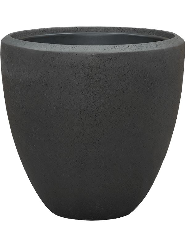 Baq Polystone Plain Plant Pot 50cm Height 41cm Dia Couple Smoke (with liner)