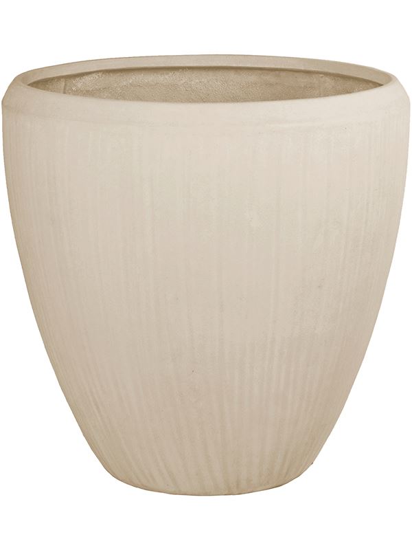 Baq Polystone Plain Plant Pot 80cm Height 71cm Dia Couple Natural