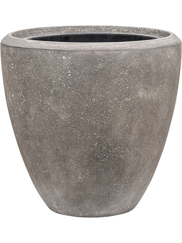 Baq Polystone Plain Plant Pot 50cm Height 41cm Dia Couple Grey (with liner)