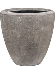 Baq Polystone Plain Plant Pot 50cm Height 41cm Dia Couple Grey (with liner)