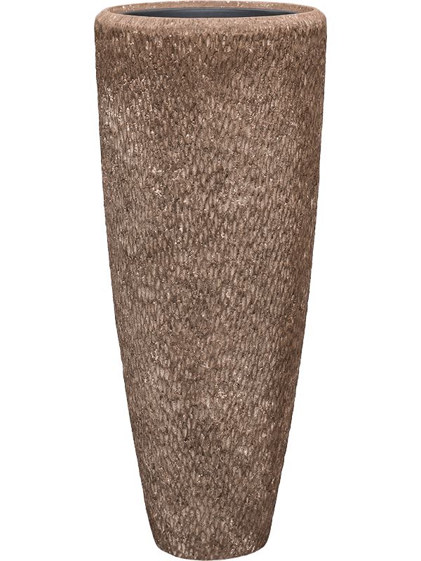 Baq Polystone Rough Plant Pot 120cm Height 39cm Dia Partner Rock (with liner)