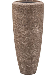Baq Polystone Rough Plant Pot 90cm Height 27cm Dia Partner Rock (with liner)
