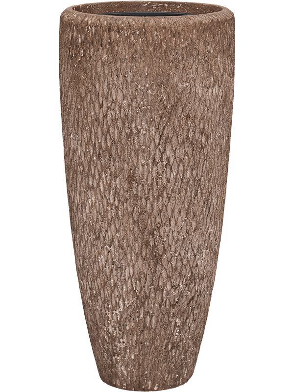 Baq Polystone Rough Plant Pot 70cm Height 24cm Dia Partner Rock (with liner)