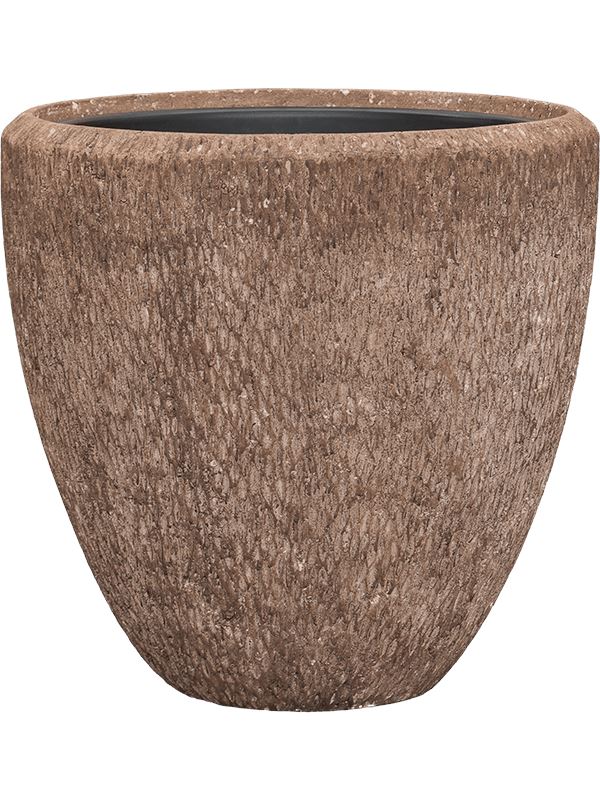 Baq Polystone Rough Plant Pot 50cm Height 41cm Dia Couple Rock (with liner)