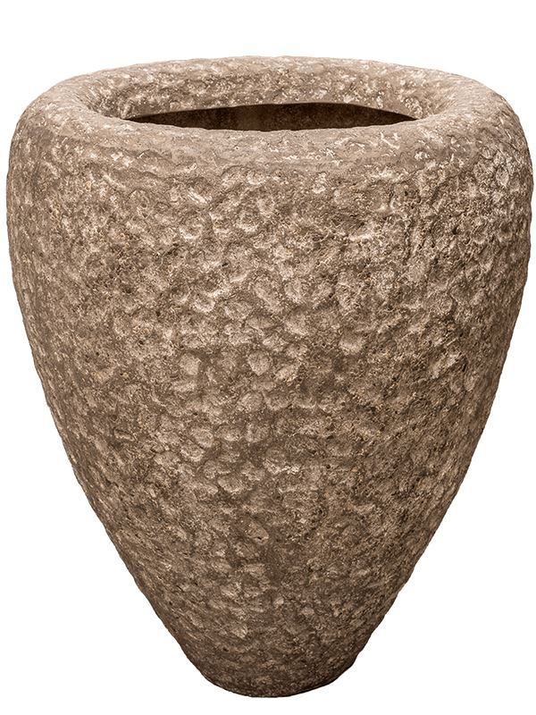 Baq Polystone Rough Plant Pot 75cm Height 39cm Dia Couple Rock