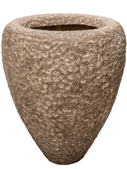 Baq Polystone Rough Plant Pot 75cm Height 39cm Dia Couple Rock
