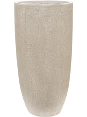 Baq Raindrop Plant Pot 62cm Height 28cm Dia Partner Beige