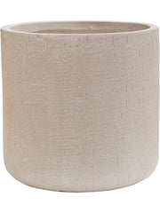 Baq Raindrop Plant Pot 32cm Height 29cm Dia Cylinder Beige