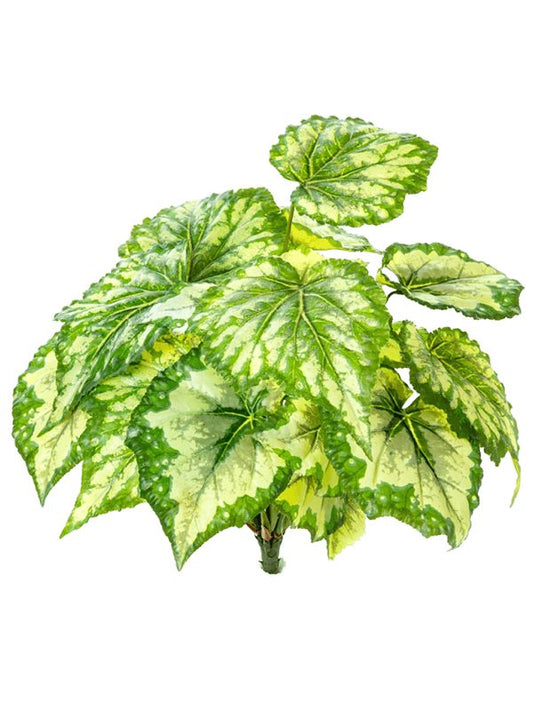 Begonia Artificial Plant Premium Faux 34cm Height Artificial Plants