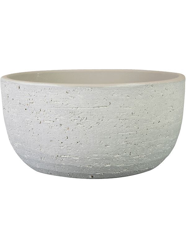 Cas Plant Pot 13cm Height 25cm Dia Bowl Cool Grey