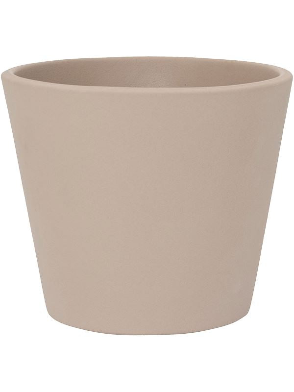 Ceramic Plant Pot 10cm Height 9cm Dia Inez XS Funghi Beige Pots & Planters
