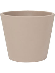 Ceramic Plant Pot 11cm Height 11cm Dia Inez S Funghi Beige Pots & Planters