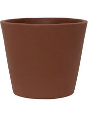 Ceramic Plant Pot 11cm Height 11cm Dia Inez S Peacan Brown Pots & Planters