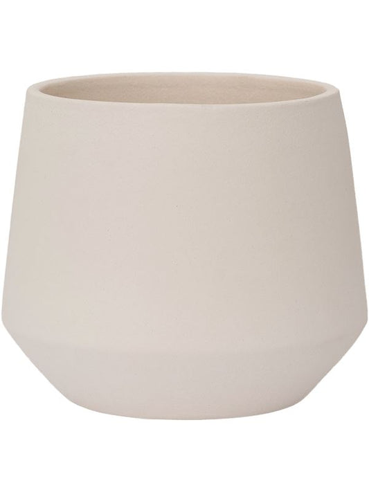 Ceramic Plant Pot 11cm Height 8.5cm Dia Julia XS Vanilla White Pots & Planters
