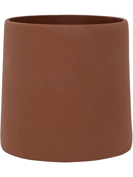 Ceramic Plant Pot 15cm Height 10.5cm Dia Sofia M Peacan Brown Pots & Planters