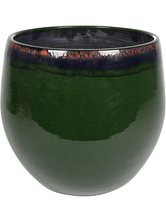 Charlotte Plant Pot 26cm Height 23cm Dia Pot Green