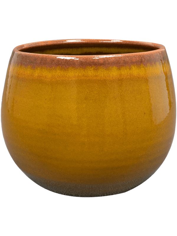 Charlotte Plant Pot 16cm Height 15cm Dia Pot Ochre