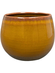 Charlotte Plant Pot 16cm Height 15cm Dia Pot Ochre
