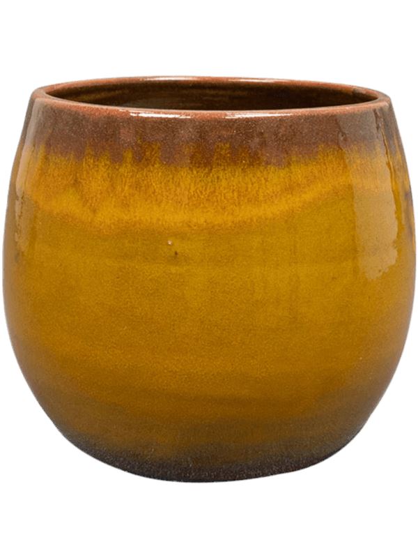 Charlotte Plant Pot 13cm Height 11cm Dia Pot Ochre Pots & Planters