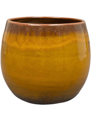 Charlotte Plant Pot 13cm Height 11cm Dia Pot Ochre Pots & Planters