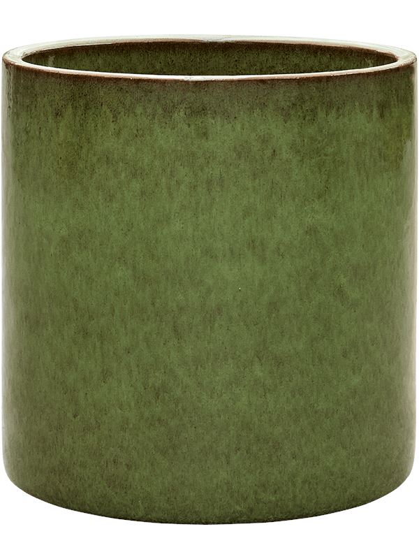 Cylinder Plant Pot 50cm Height 45cm Dia Pot Green Pots & Planters
