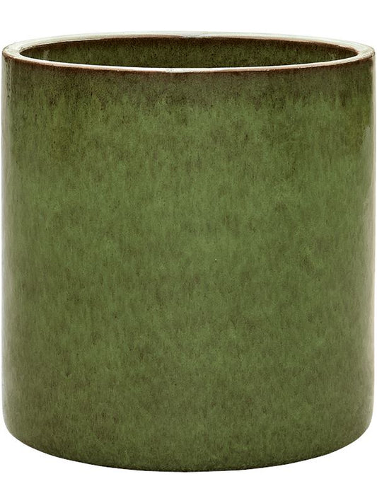Cylinder Plant Pot 50cm Height 45cm Dia Pot Green Pots & Planters