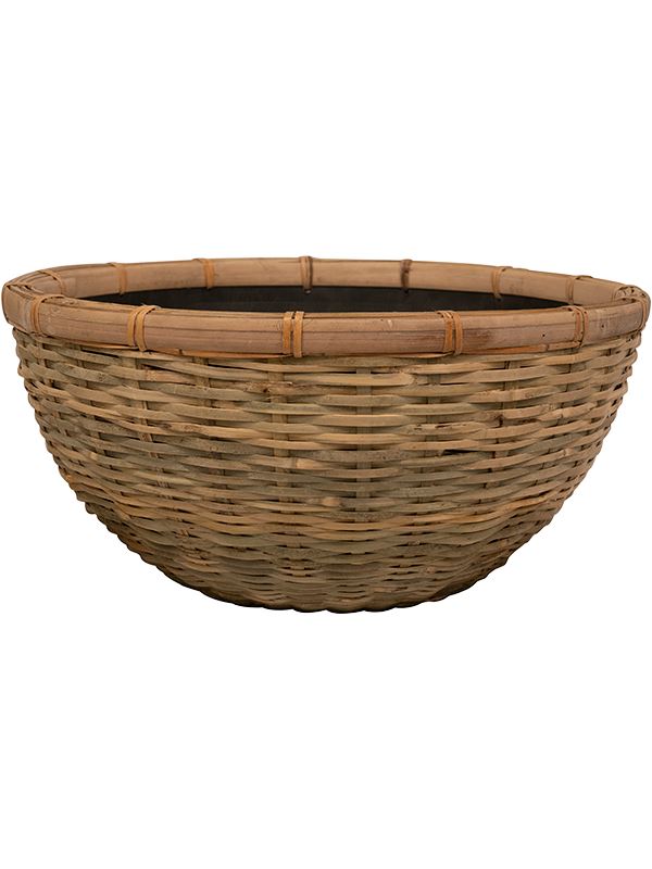 Daina Plant Pot 18cm Height 34cm Dia Bowl Bamboo Pots & Planters
