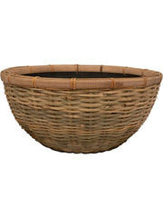 Daina Plant Pot 18cm Height 34cm Dia Bowl Bamboo Pots & Planters